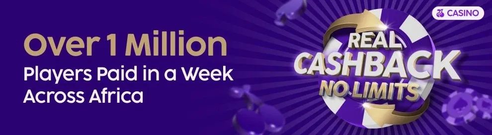 Over 1 Million Players Across Africa Got Cashback in a Record Week